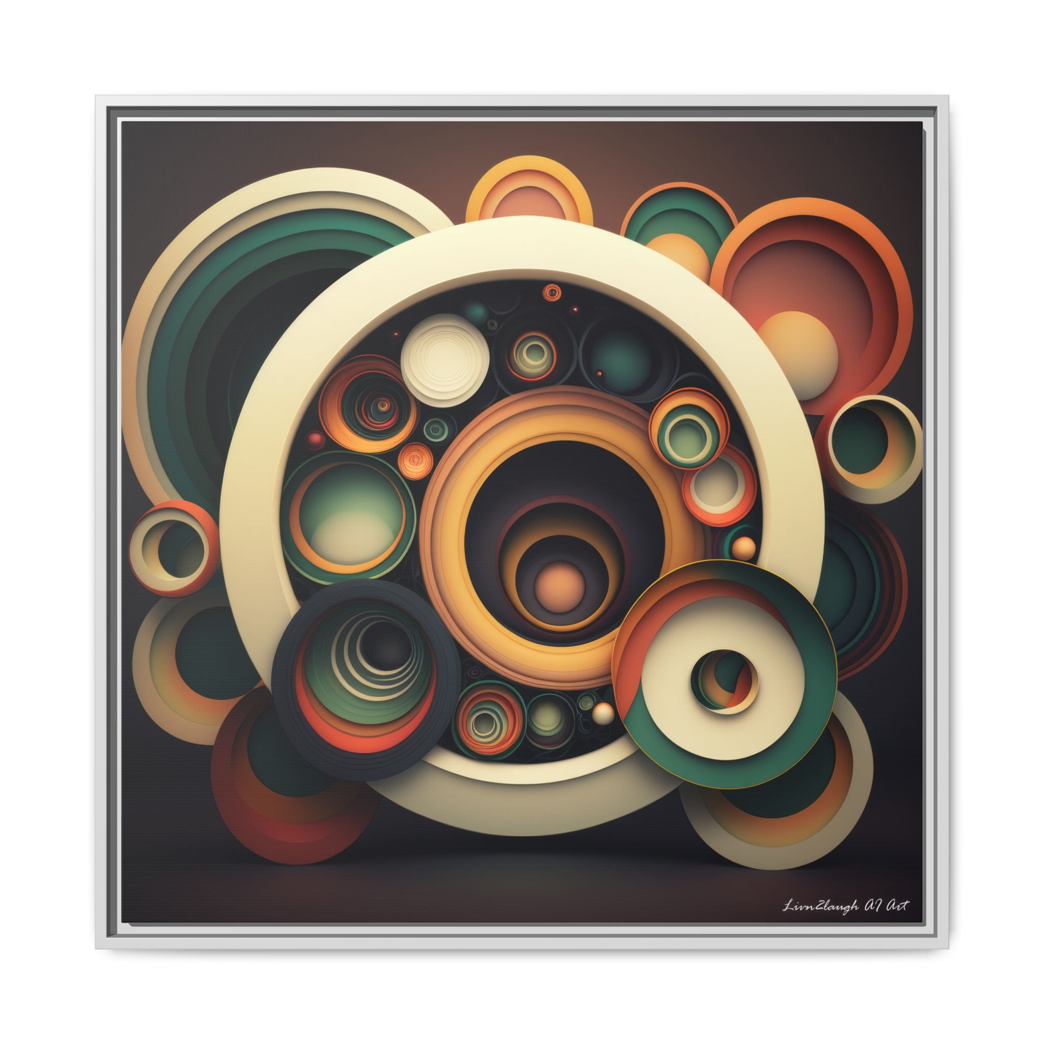 Inner Resonance, Art Print — Colorful Modern Wall Canvas