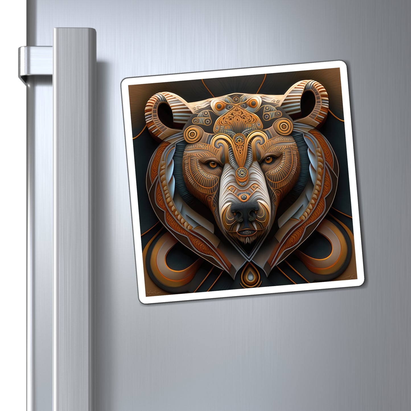 Magnificent Navajo Bear Style Two Magnets