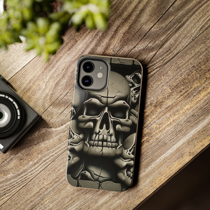 Metallic Chrome Skulls and classic Designed 12 Tough Phone Cases