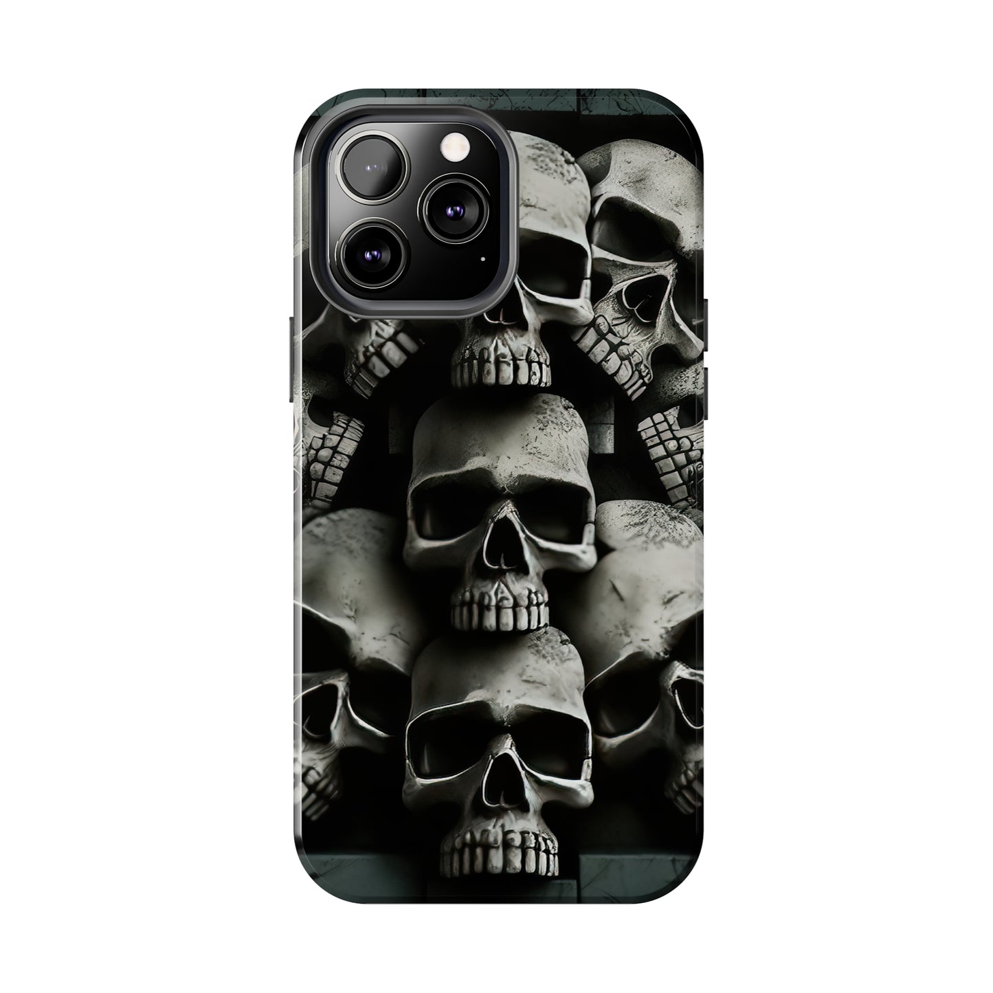 Metallic Chrome Skulls and classic Designed 11 Tough Phone Cases