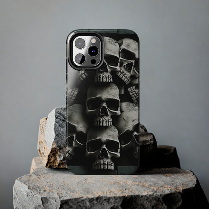 Metallic Chrome Skulls and classic Designed 11 Tough Phone Cases