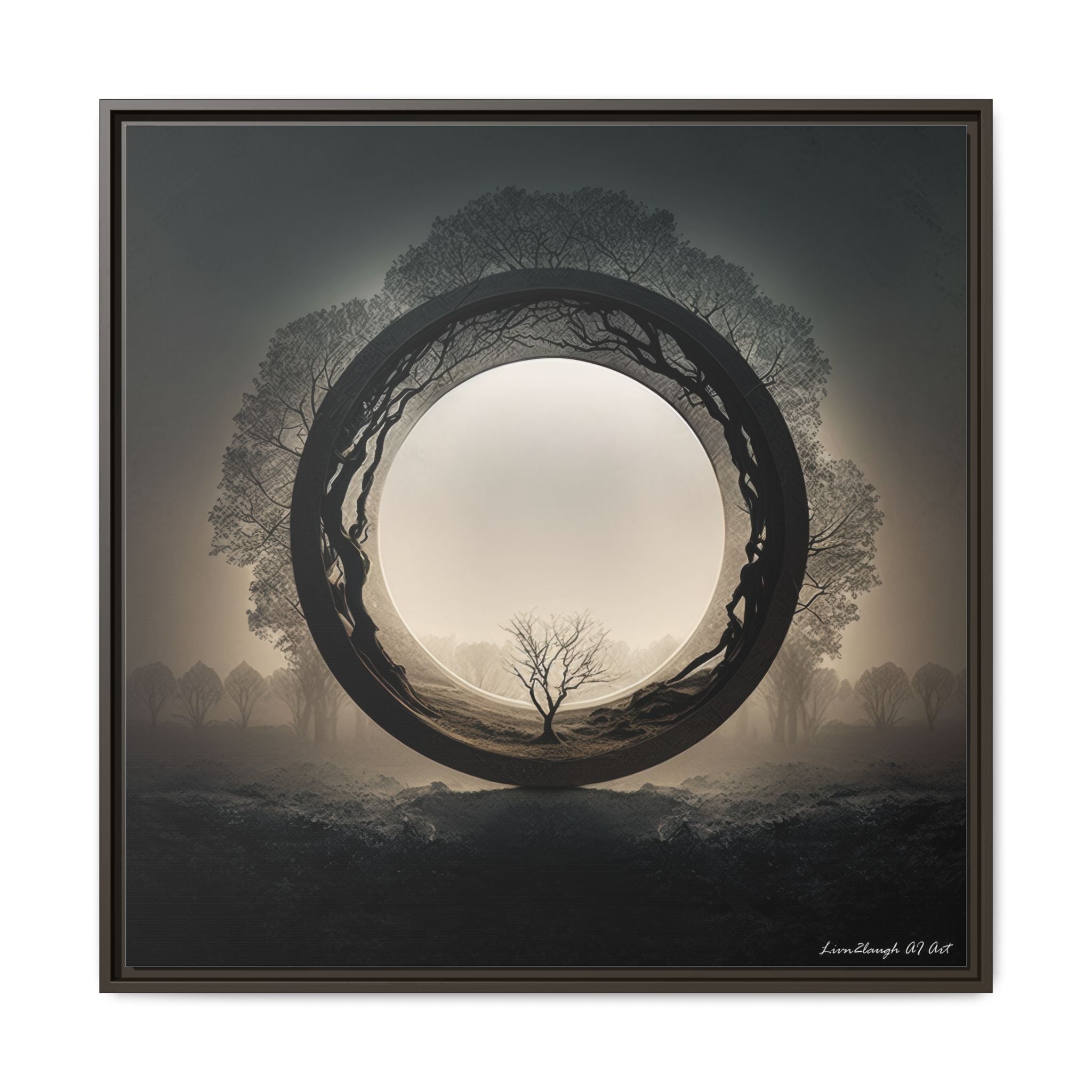 Circle of Stillness, Art Print — Colorful Modern Wall Canvas