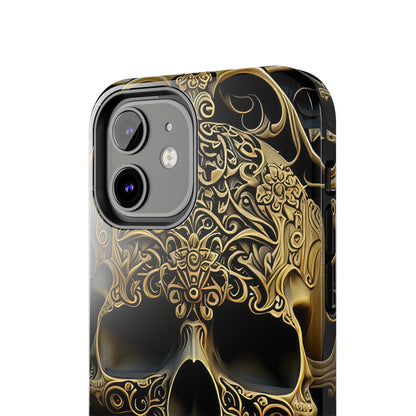 Metallic Chrome Skulls and classic Designed 4 Tough Phone Cases