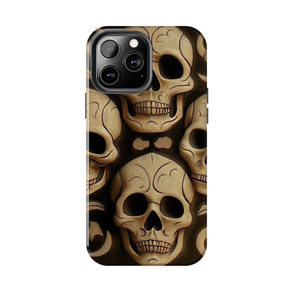 Metallic Chrome Skulls and classic Designed 19 Tough Phone Cases