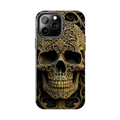 Metallic Chrome Skulls and classic Designed 4 Tough Phone Cases