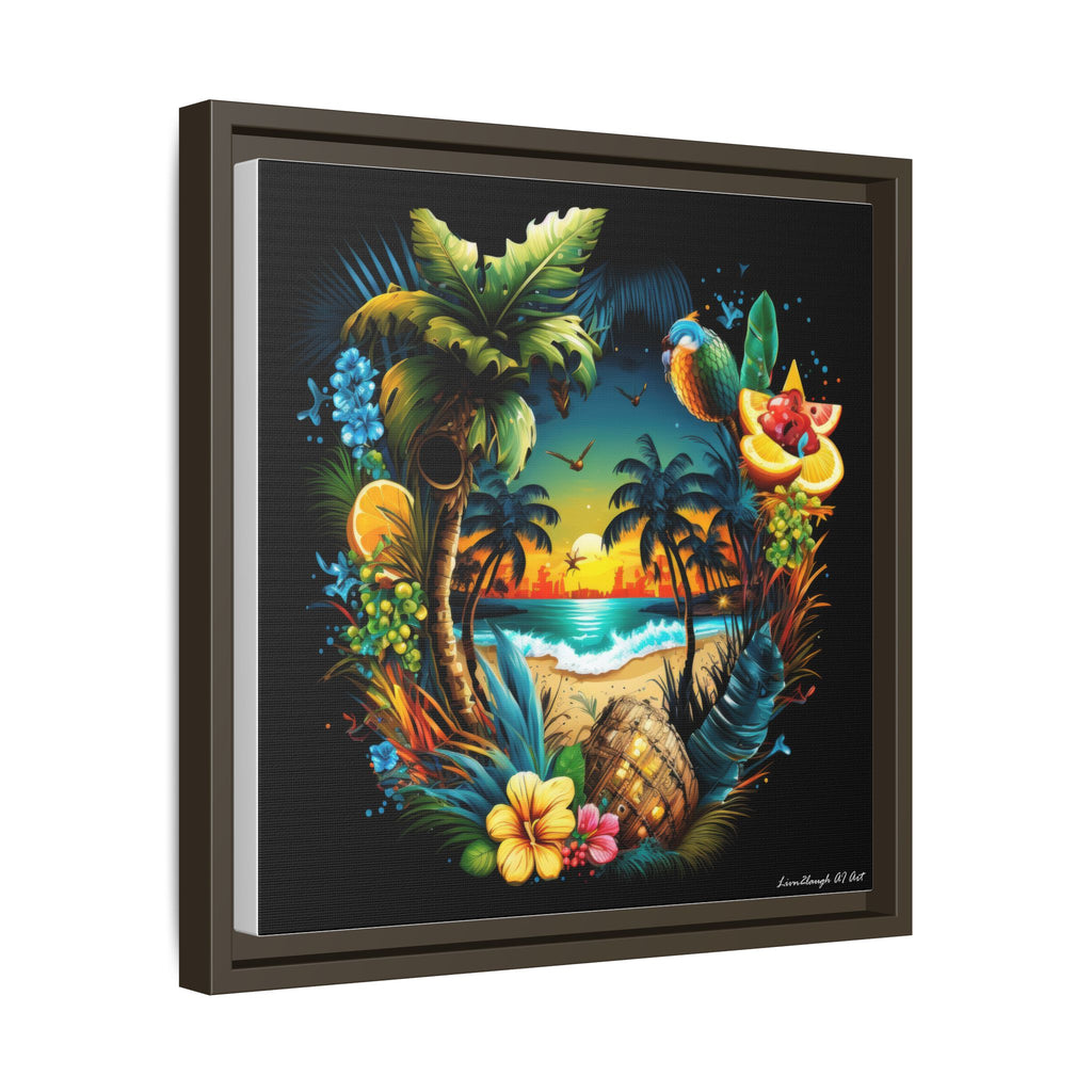 Island Rhythm at Dusk, Art Print — Colorful Modern Wall Canvas
