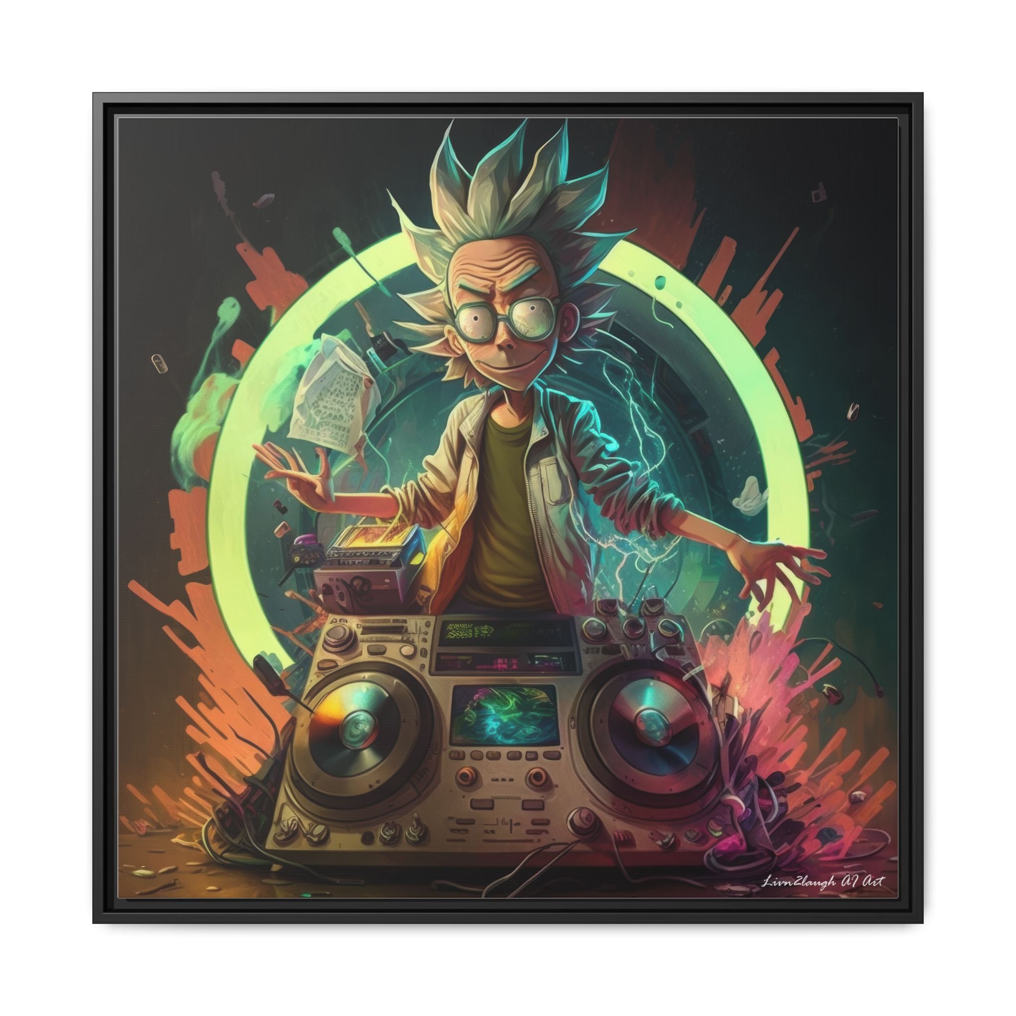 Frequency of Genius, Art Print — Colorful Modern Wall Canvas