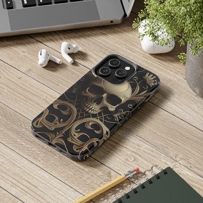 Metallic Chrome Skulls and classic Designed 1 Tough Phone Cases