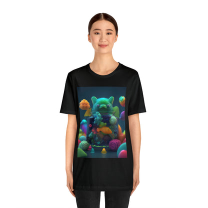 Gummy Bear And Mushroom Bliss Gummies Bliss Unisex Jersey Short Sleeve Tee