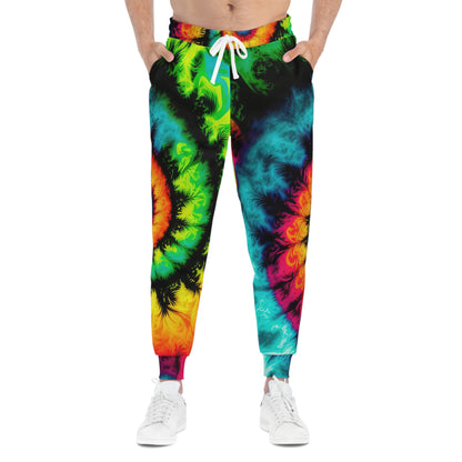 Bold And Beautiful Tie Dye Style Three, Athletic Joggers (AOP)