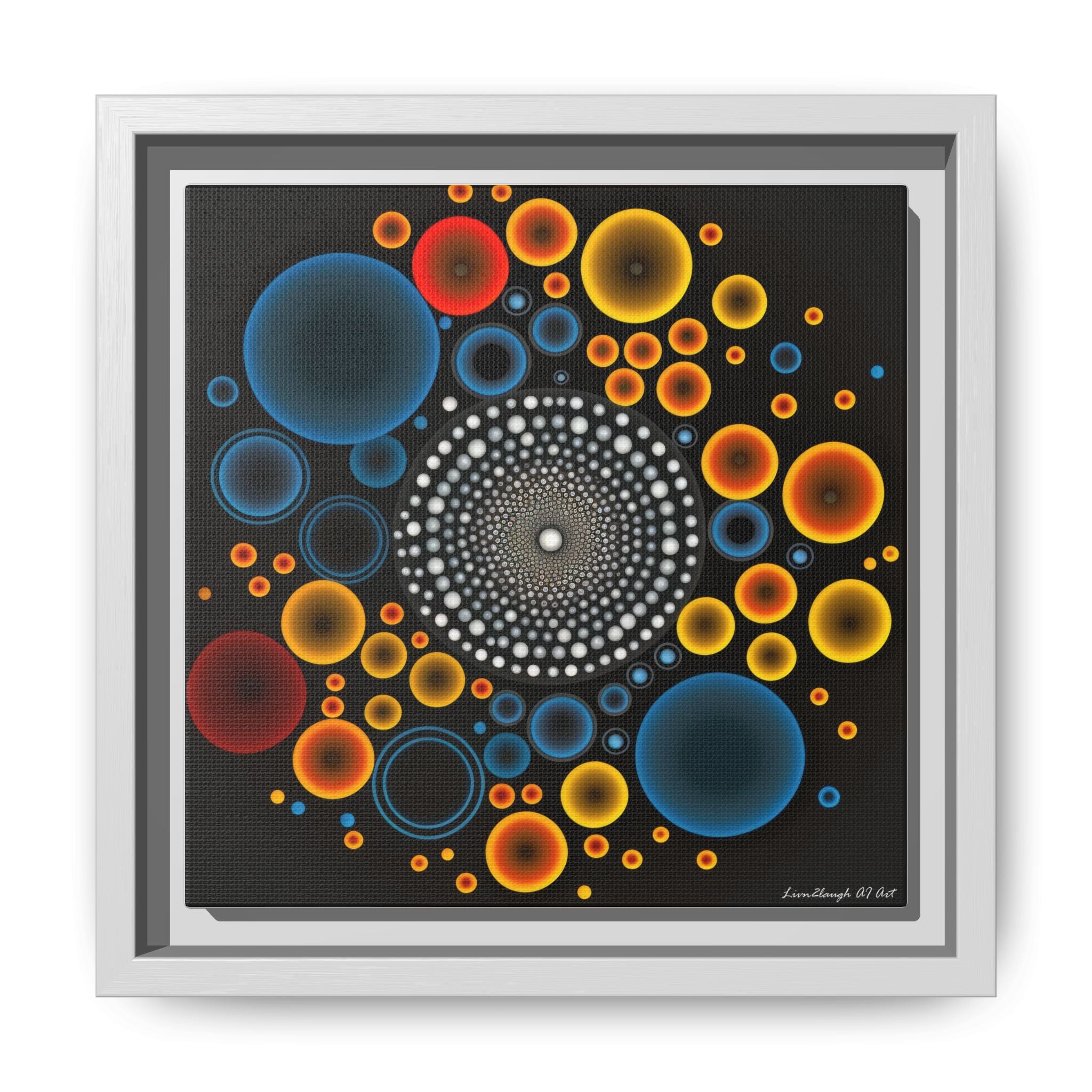 Gilded Tide, Art Print — Colorful Modern Wall Canvas