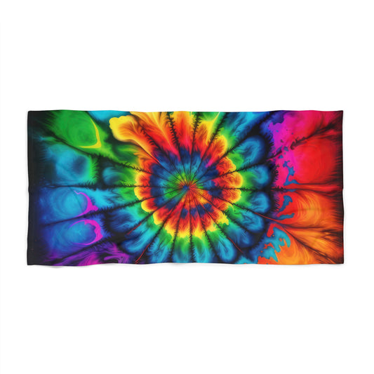 Bold And Beautiful Tie Dye Style Two Beach Towel