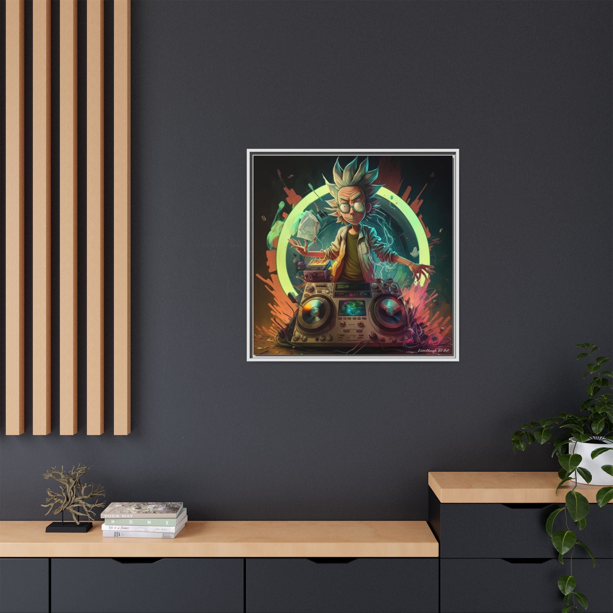 Frequency of Genius, Art Print — Colorful Modern Wall Canvas