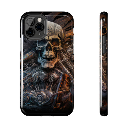 Skull Motorcycle Rider, Ready to Tear Up Road On Beautiful Bike 8 Tough Phone Cases