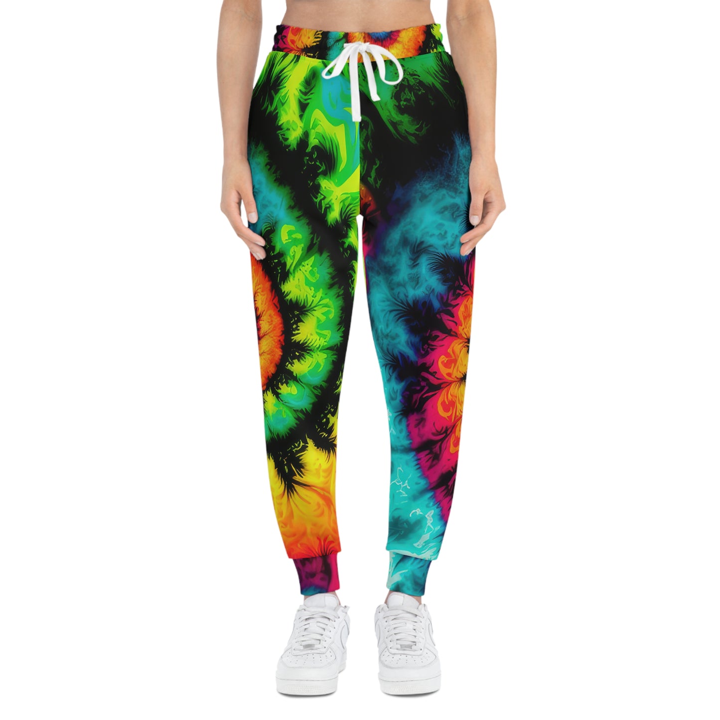 Bold And Beautiful Tie Dye Style Three, Athletic Joggers (AOP)