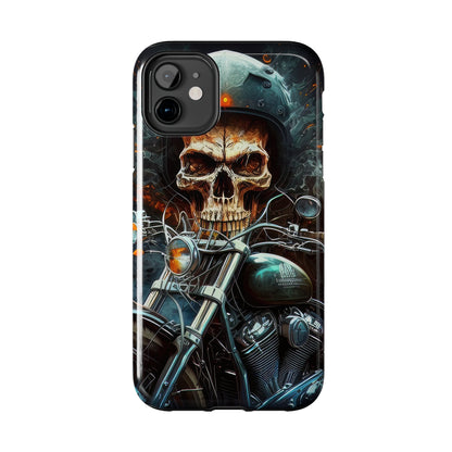 Skull Motorcycle Rider, Ready to Tear Up Road On Beautiful Bike 9 Tough Phone Cases