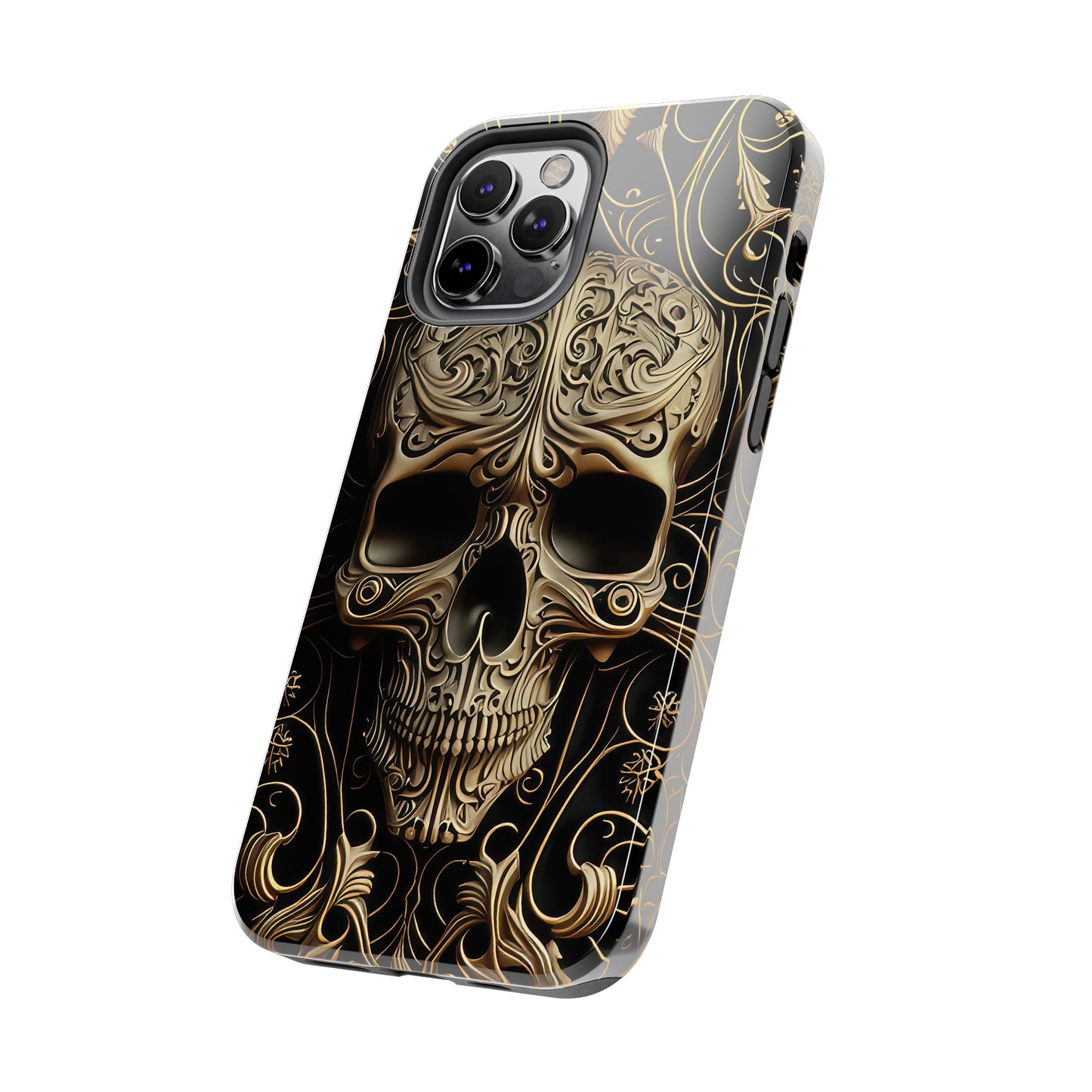 Metallic Chrome Skulls and Classic Designed 8 Tough Phone Cases