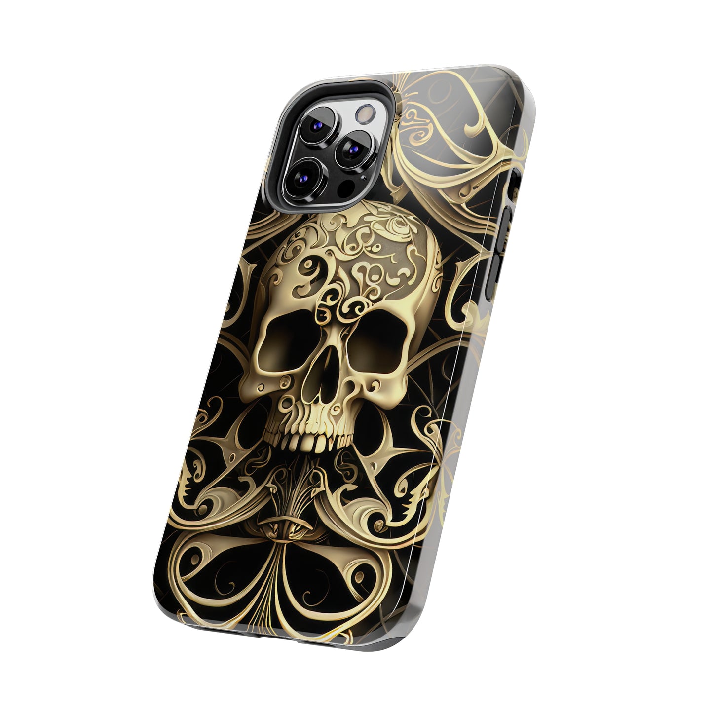 Metallic Chrome Skulls and classic Designed 7 Tough Phone Cases