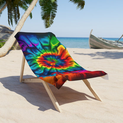 Bold And Beautiful Tie Dye Style Two Beach Towel