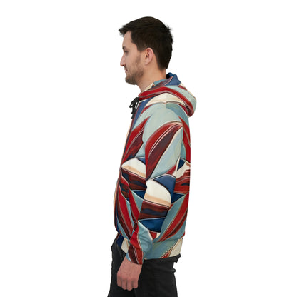 Beautiful Stars Abstract Star Style Red, White, And Blue Athletic Hoodie (AOP)
