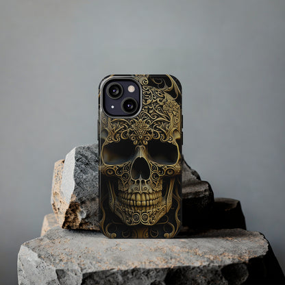 Metallic Chrome Skulls and classic Designed 4 Tough Phone Cases