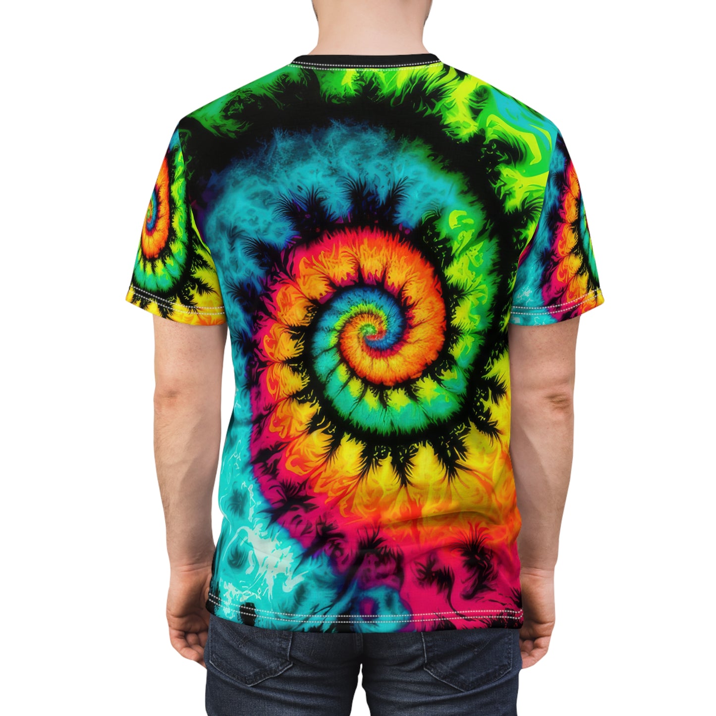 Bold And Beautiful Tie Dye Style Two Unisex Cut & Sew Tee (AOP)