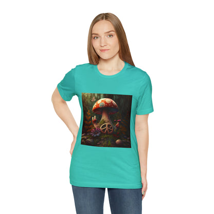 Hippie Mushroom Color Candy Style Design Style 7 Unisex Jersey Short Sleeve Tee