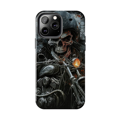 Skull Motorcycle Rider, Ready to Tear Up Road On Beautiful Bike 6 Tough Phone Cases