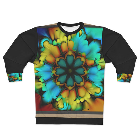 Bold And Beautiful Tie Dye B 3 Blue Yellow Unisex Sweatshirt (AOP)