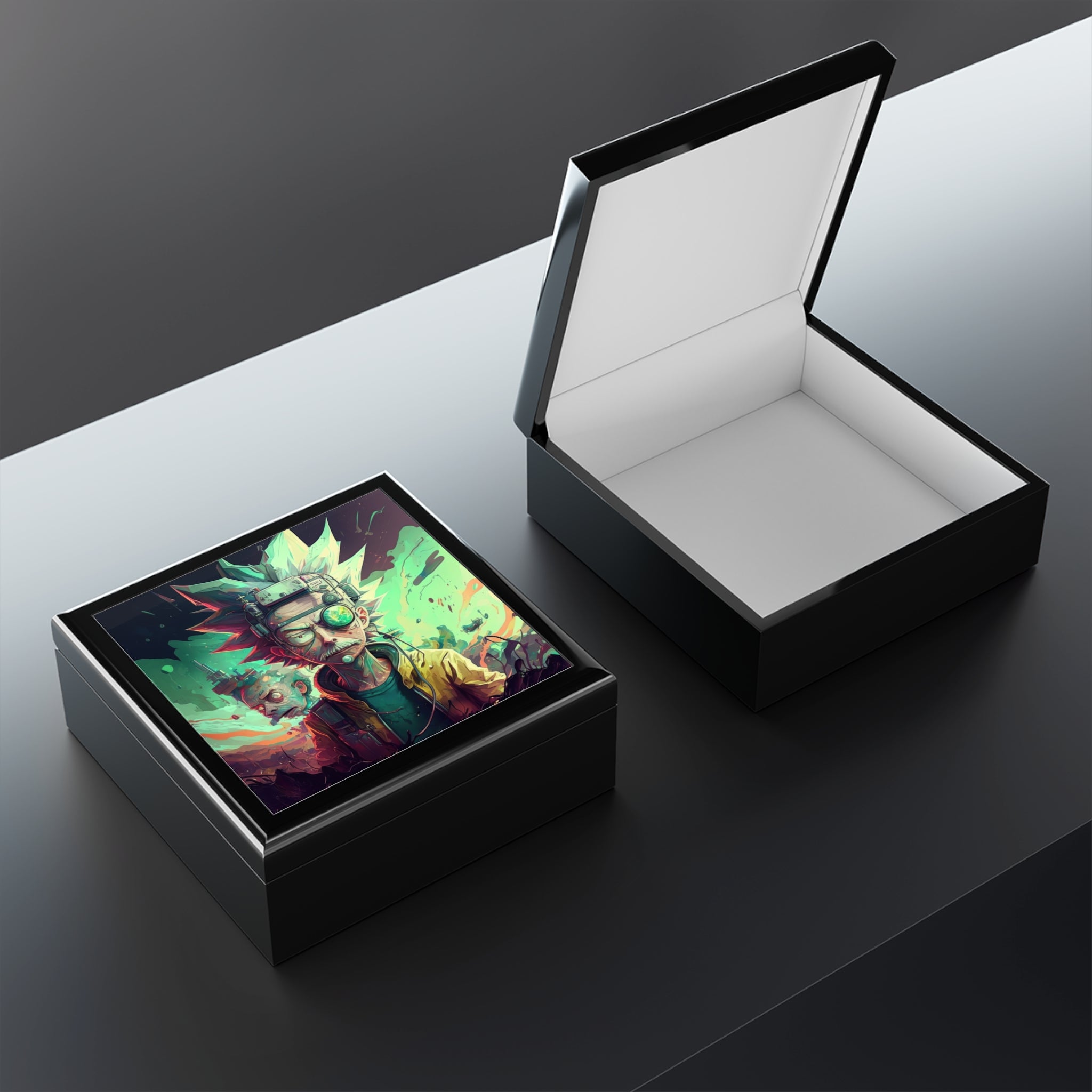 Cyberpunk Inventor in a Chaotic Dimension, Jewelry- Stash -Collection Box