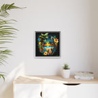 Island Rhythm at Dusk, Art Print — Colorful Modern Wall Canvas