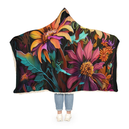 Bold And Beautiful Flowers Style Three Snuggle Blanket