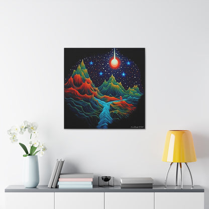 Star light Mountain Dream Canvas Gallery Wraps