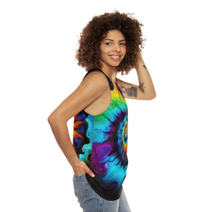 Bold And Beautiful Tie Dye Style Two 4 Unisex Tank Top (AOP)