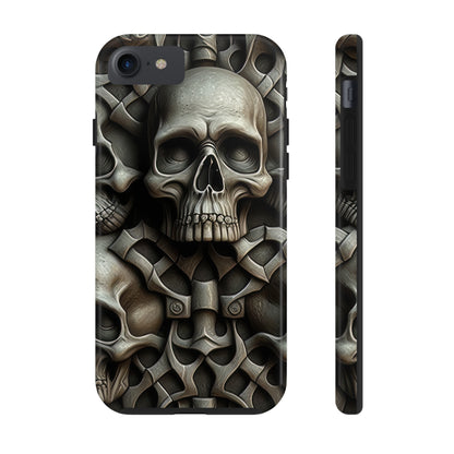 Metallic Chrome Skulls and classic Designed 19 Tough Phone Cases