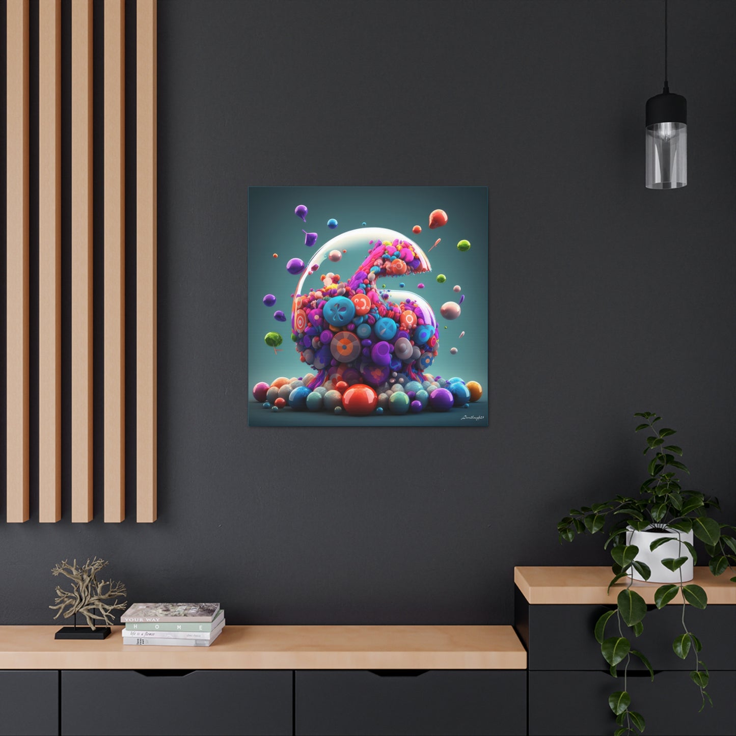 Candy Gummy Colorful Candy Like Jar Bliss Canvas Gallery Wraps