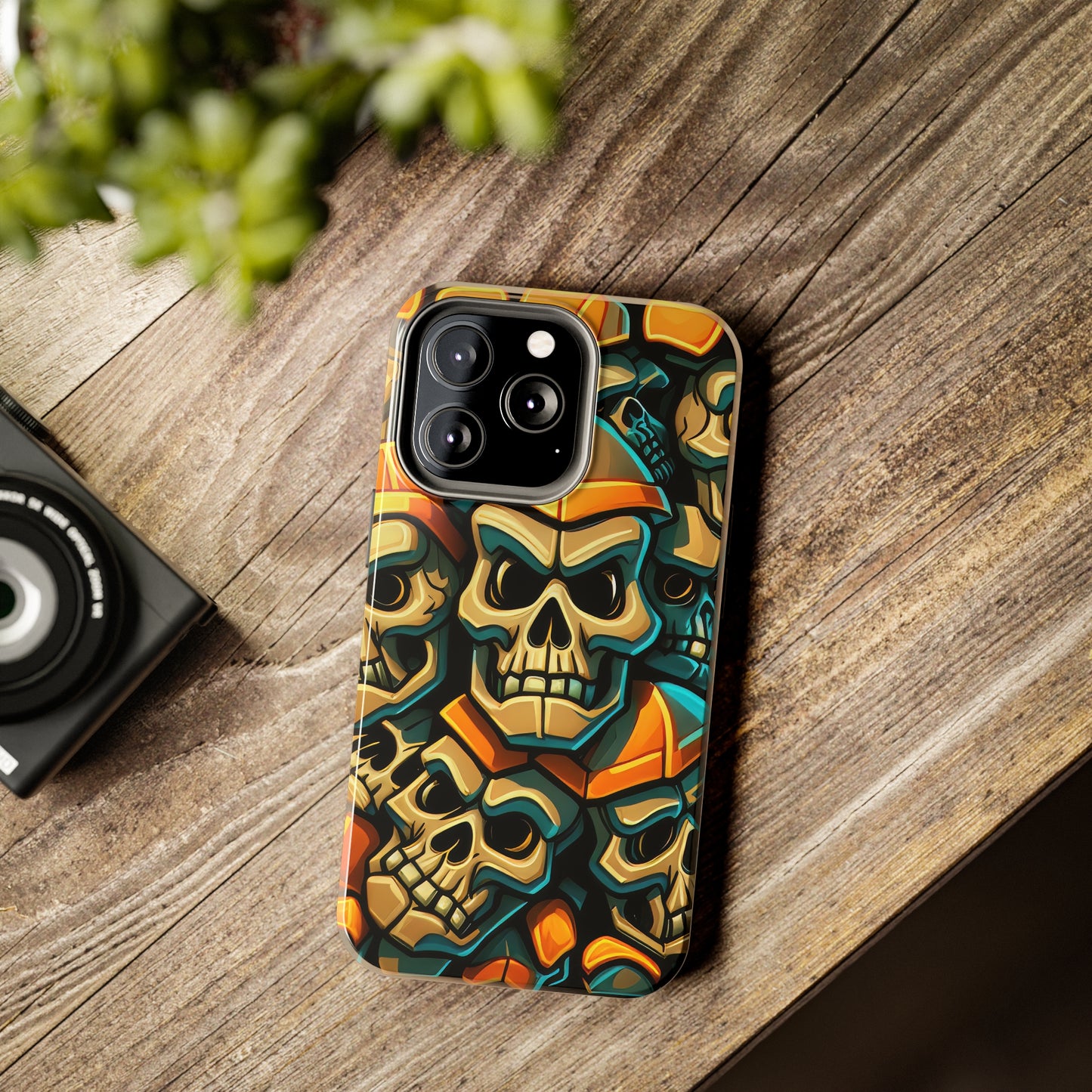 Metallic Chrome Skulls and classic Designed 16 Tough Phone Cases