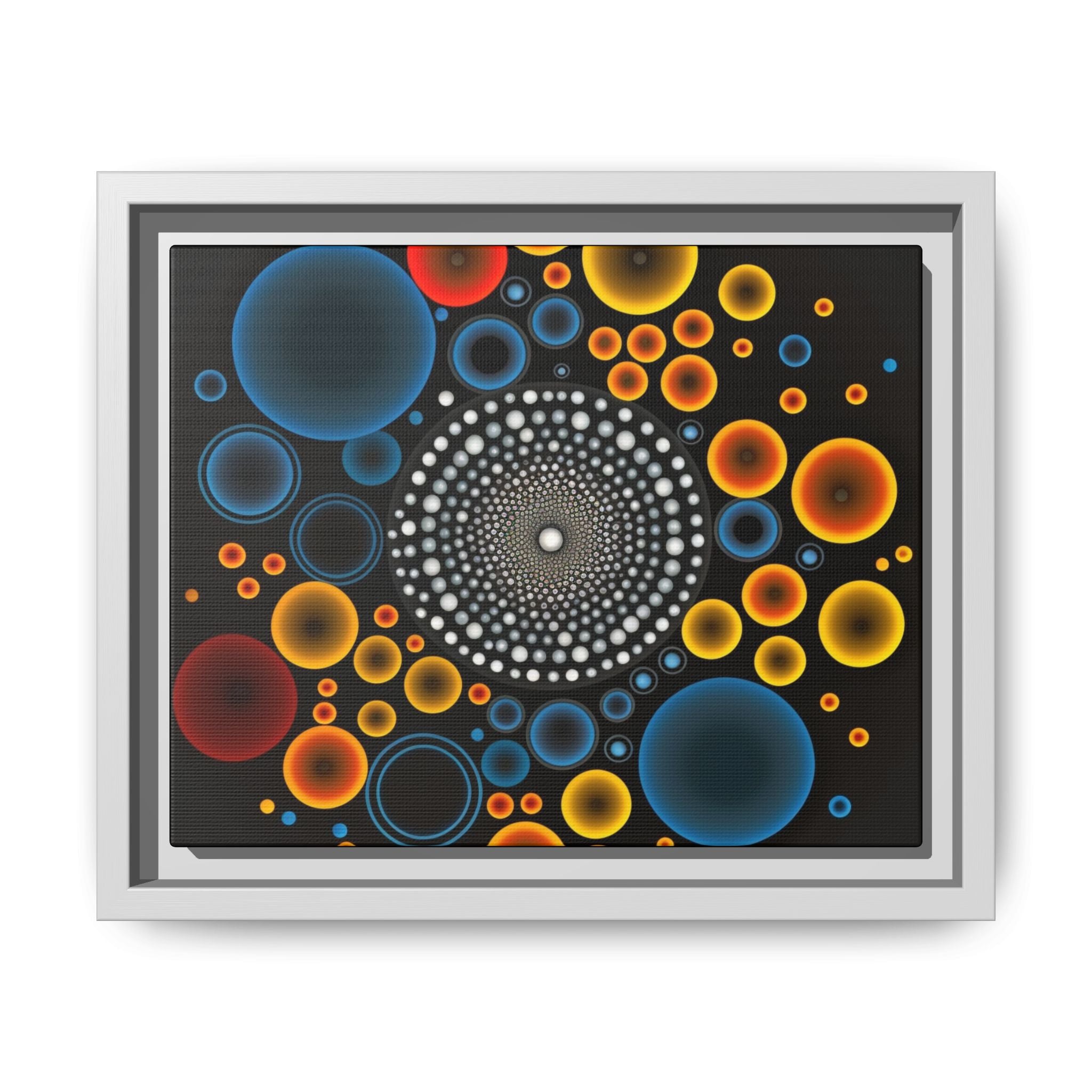 Harmonic Orbits, Matte Canvas, Framed (Multi-color)