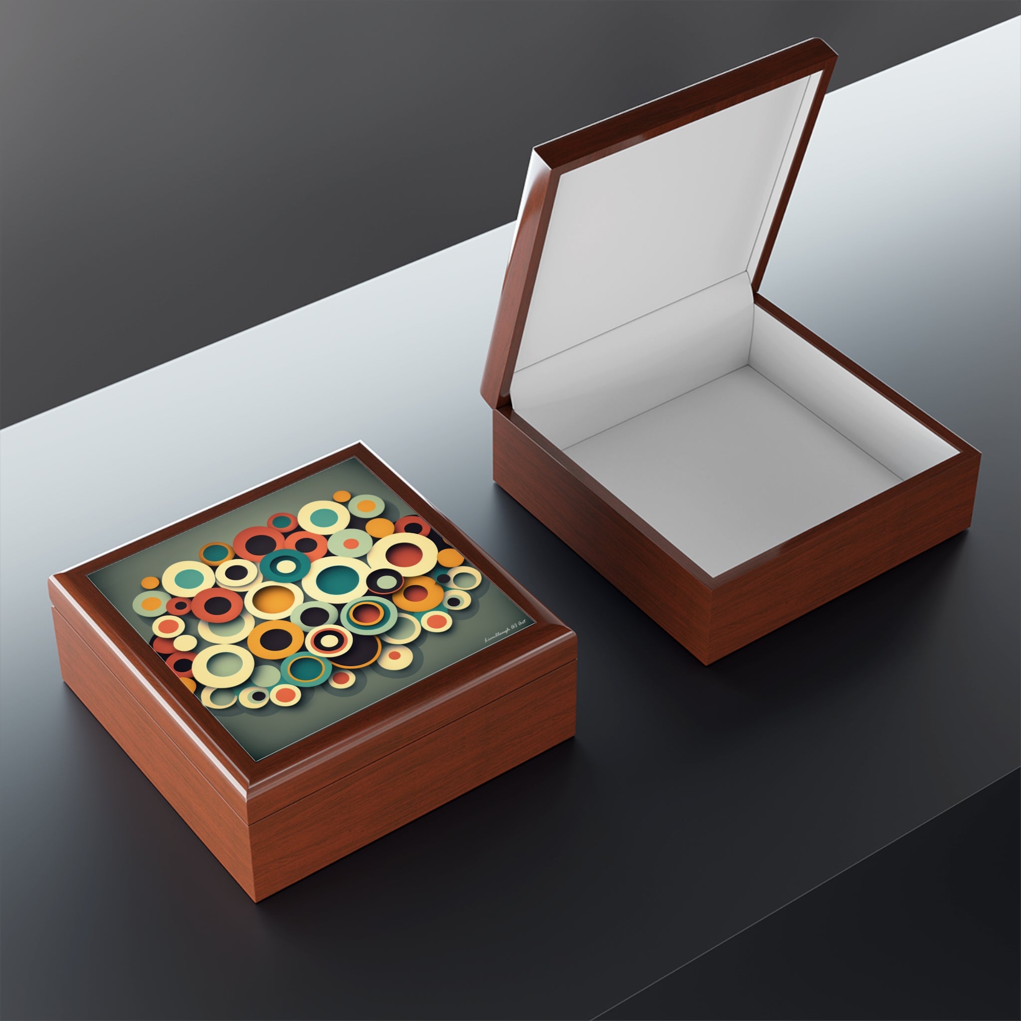 Gathered Circles, Jewelry- Stash -Collection Box