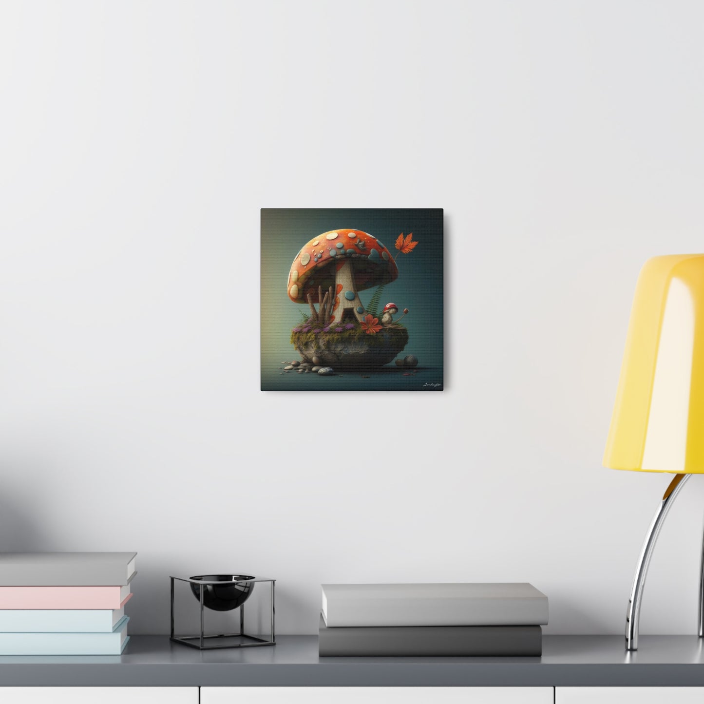 Beautiful Fairy Mushroom Home  Canvas Gallery Wraps