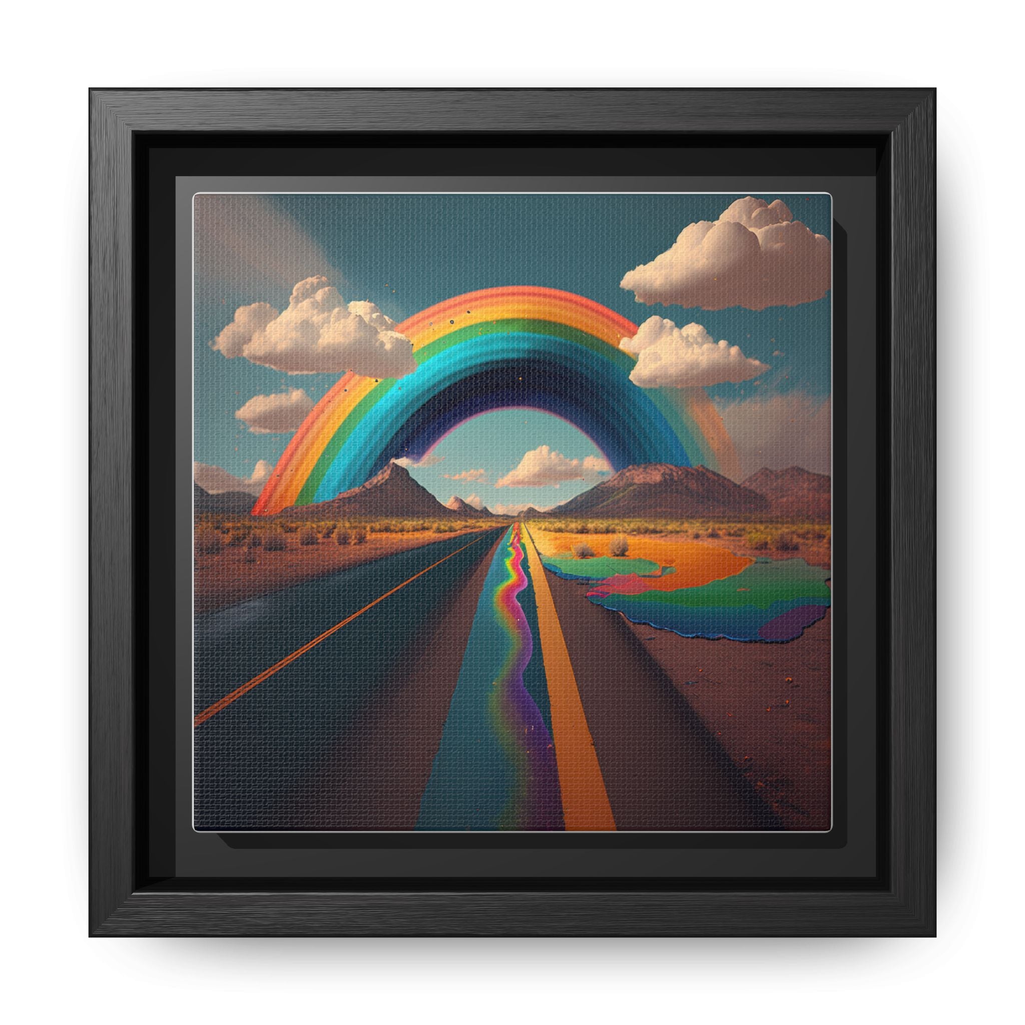 Road to Color, Art Print — Colorful Modern Wall Canvas