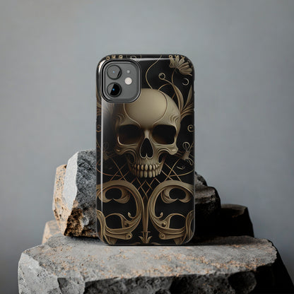 Metallic Chrome Skulls and classic Designed 1 Tough Phone Cases