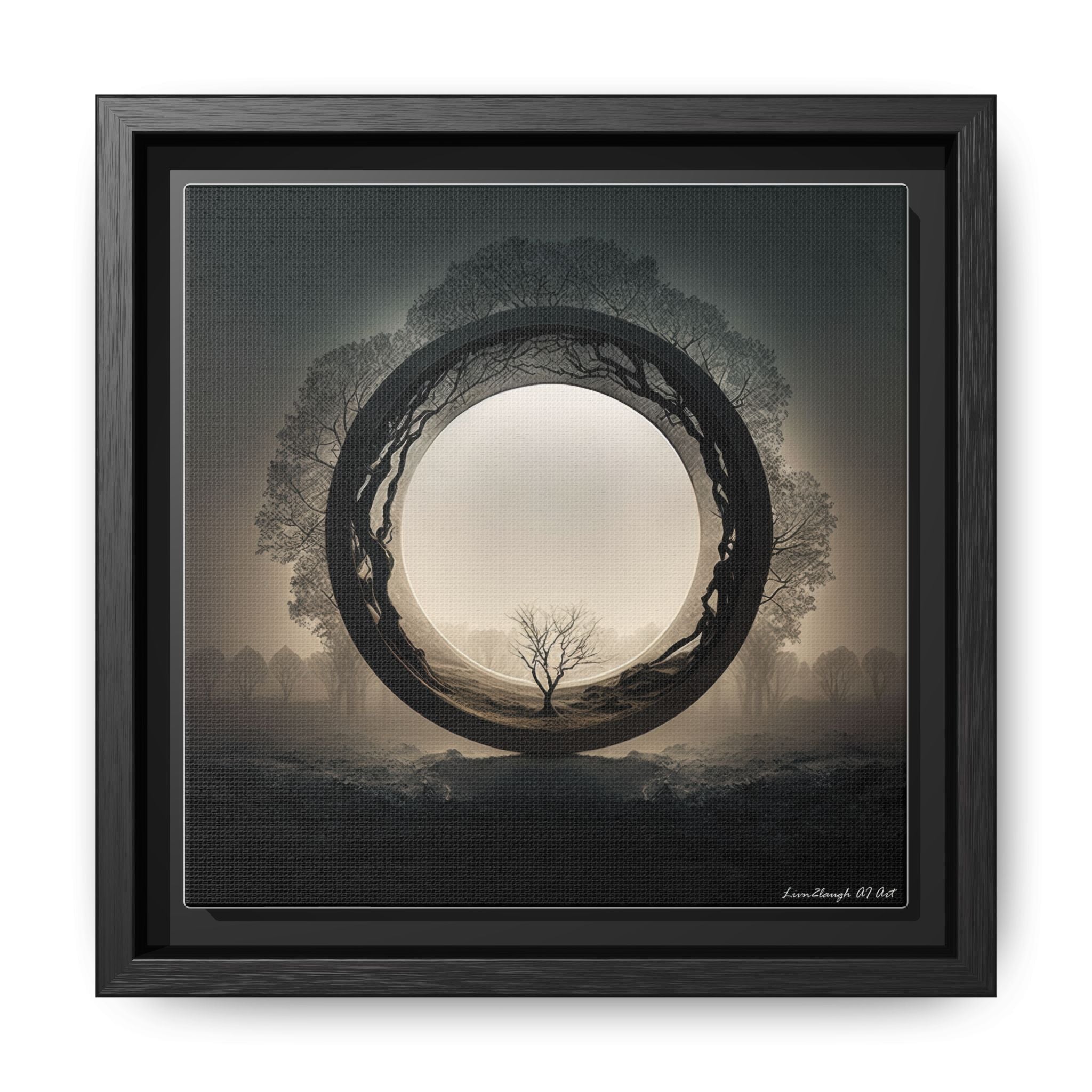 Circle of Stillness, Art Print — Colorful Modern Wall Canvas