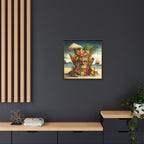 Tiki Dreams by the Shore, Art Print — Colorful Modern Wall Canvas