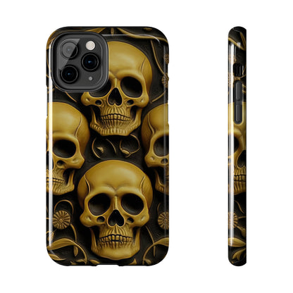 Metallic Chrome Skulls and classic Designed 18 Tough Phone Cases