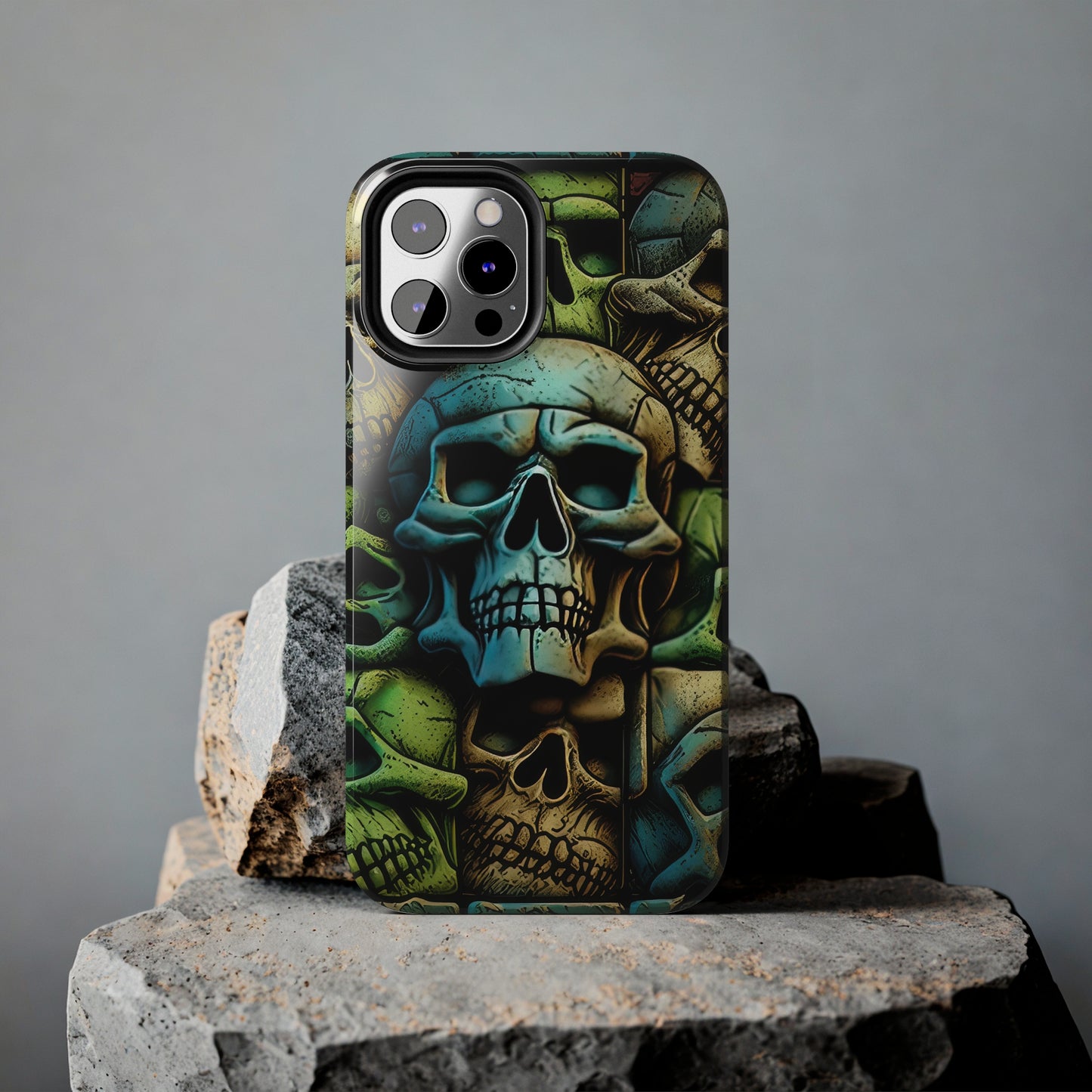 Metallic Chrome Skulls and classic Designed 13 Tough Phone Cases