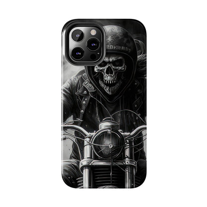 Skull Motorcycle Rider, Ready to Tear Up Road On Beautiful Bike 7 Tough Phone Cases