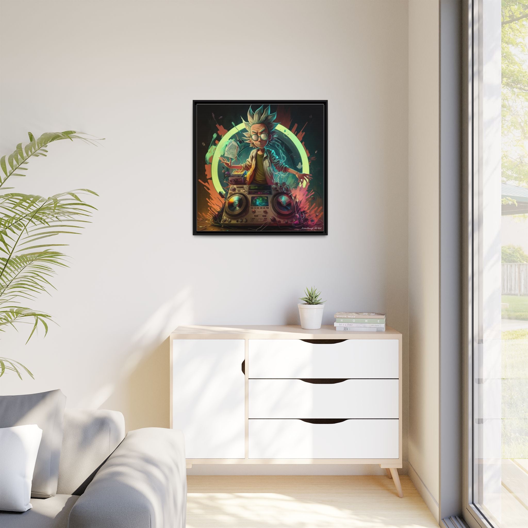 Frequency of Genius, Art Print — Colorful Modern Wall Canvas