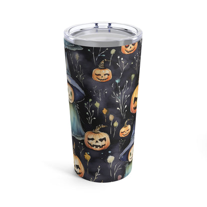 Pumkin Halloween Characters With Witch Ghost Ghoul Fall By giraffecreativestudio Tumbler 20oz