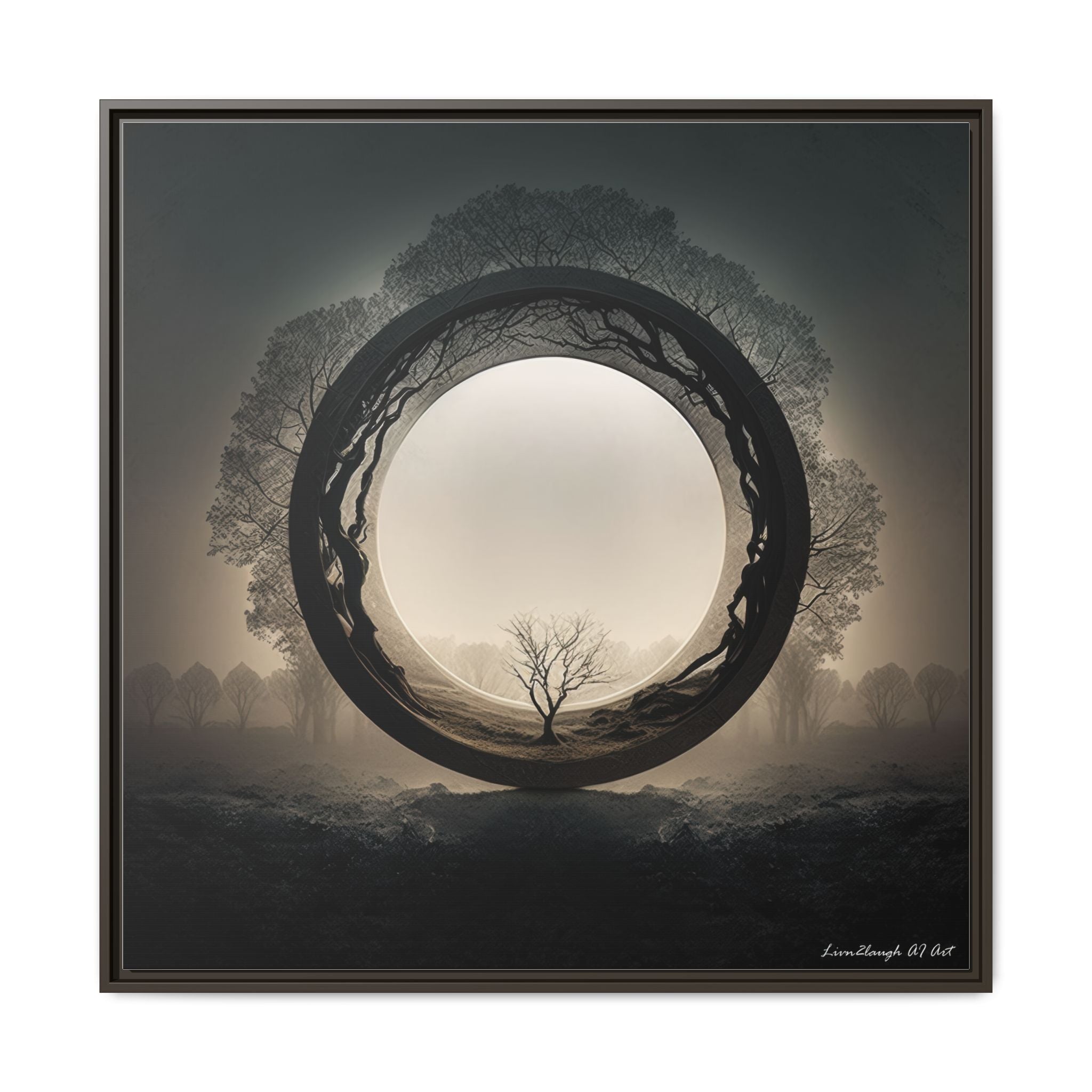 Circle of Stillness, Art Print — Colorful Modern Wall Canvas